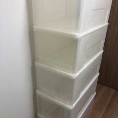 【受け渡し予定】ニトリ　押入れ　収納ケース　Lの画像