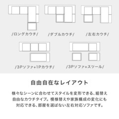 LOWYAの3人掛けソファの画像