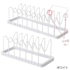 tower_ シンク下伸縮鍋蓋＆フライパンスタンド の画像