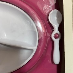 新品未使用！ピンク/女の子　乳幼児　お皿　離乳食　ベビー食器　赤ちゃん　キッズ　子ども子供　プレゼント　お食い初め　可愛い　食事の画像