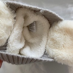 しなぷしゅニット帽子　50cm 手袋 セットの画像