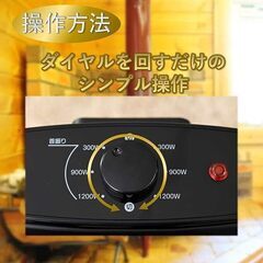 [山善] 電気ストーブ DBC-J122(B) 2018年製の画像