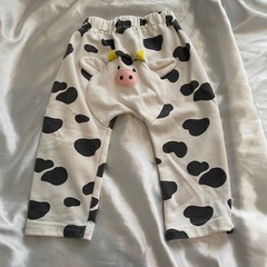 90サイズ　ズボン　2セット　ゾウ＆牛の画像