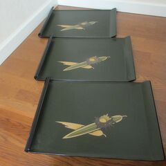和会席膳　10膳　箱入り　中古　脚なし　ホームパーティのプレースマットに　の画像