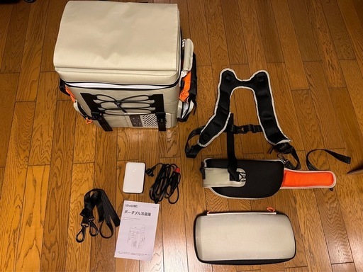 Litheli ポータブル冷蔵庫（容量16リットル、バッテリー付き）