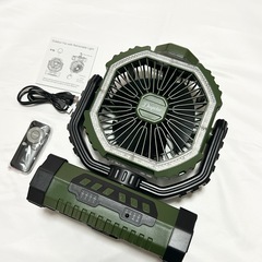 【新品】キャンプ用　扇風機の画像