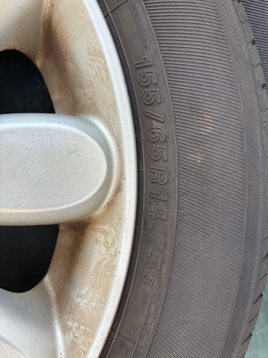 155/65R14 純正ラパン用アルミ付