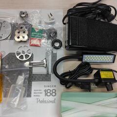 singer 188 pro シンガーミシン プロフェッショナル 職業用 軽工業用 中古 良品 ケース 付属品付けますの画像