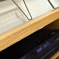 テレビボード 木目 木　DVDレコーダー　テレビ台の画像