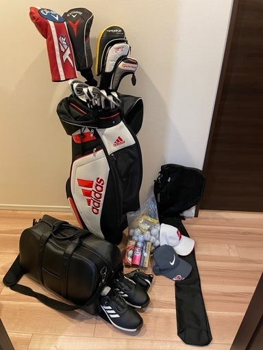 ゴルフセット一式（クラブ13本、バッグ等、写ってるもの全部）