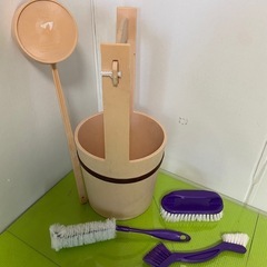 ◆墓参り◆　手桶セット(ひしやく、ブラシセット付き)の画像
