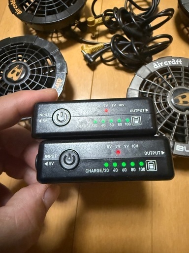 バートル　空調服用ファンセット　10v