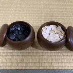 碁石　黒白　石　貝　連珠の画像