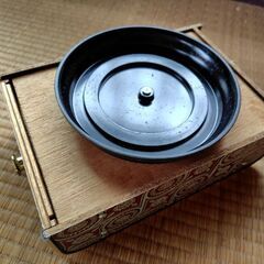 【まだ受付中】中古 昭和レトロ 回転電話台 レトロ柄が新鮮♪ 早い者勝ちです✨✨の画像