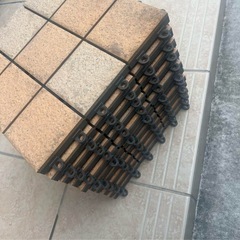 🔥激安🔥ジョイントバルコニータイル 10枚セットベランダKAWARO SEKISUI の画像