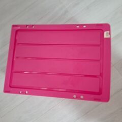 衣類収納ケース　可愛いピンク　約38㎝×55cm×高さ23cmの画像