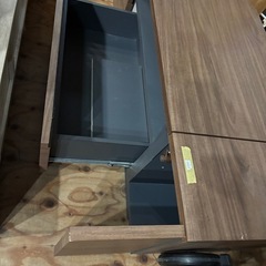 スタッフお勧め💖 本日取引可⭕️ ビス無し テレビ台 ダークブラウン 木目調  ブラウン ローボード 収納  家具の画像