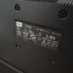 【ジャンク品】android搭載　TCL43V型4K対応液晶テレビ　43P8B　2021年製の画像