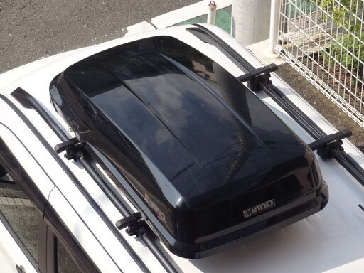 inno ルーフボックス BR220 黒 中古 左開き ルーフBOX 小型車、軽自動車用