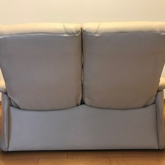 本革ソファ　ニトリの画像