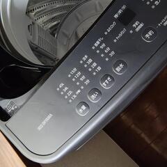 アイリスオーヤマ 洗濯機 6.0kg ブラック IAW-T606-B ガチ落ち大水流洗浄 部屋干しモード [ジャンク]の画像