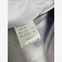 マッシュマッシュ　MISCH MASCH 薄紫 ウール ノーカラーコートの画像
