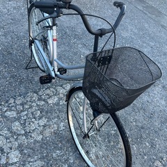 自転車シルバーの画像