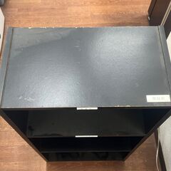 カラーボックス　No.3785　ブラック　3段収納　【リサイクルショップどりーむ天保山】の画像