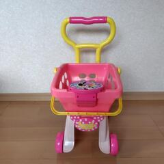 ミニーちゃん　お買い物カート　おもちゃ　女児の画像