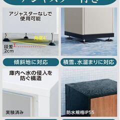 U-POWER 宅配BOX 容量66L ホワイト 定価16800円の画像