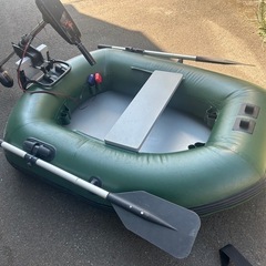 　一人用ボート　釣り　レジャーの画像