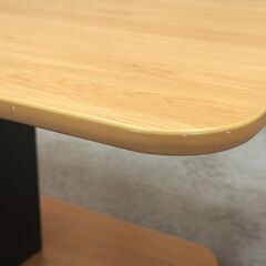 ≪zyt2389ジ限≫ 美品 モダンデコ 昇降テーブル 幅120cm 奥行75cm 高さ54cm～70cm 1200x750 中古家具/宮城県仙台市 70806-09の画像