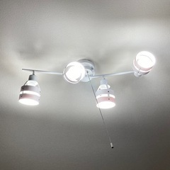 4灯　シーリングライト 照明器具 
電球 LED IKEA ニトリ　LOWYA イケア　unico 照明 リモコン おしゃれ 照明 8畳  北欧　ライトの画像