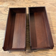 ＊木製カトラリーケース２個セット＊の画像