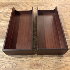 ＊木製カトラリーケース２個セット＊の画像
