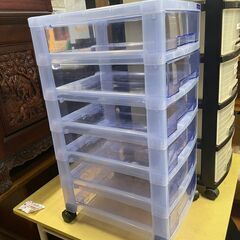レターケース　No.3803　SuperClearChest600　クリアブルー　【リサイクルショップどりーむ天保山】の画像