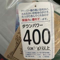 【譲り先仮決定】シングル　羽毛布団の画像
