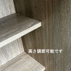 【新品】☆３連スライド棚付き　大型書棚 ☆OK120の画像