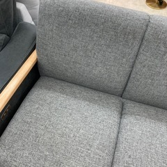 🛋️大川家具🛋️3Pソファ🛋️3人掛け🛋️天然木🛋️北欧デザイン🛋️グレー🛋️2316の画像