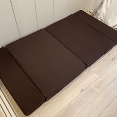 【本日のみ！！】折りたたみソファベッド ブラウン×2の画像