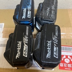 Makita 18V リチウムイオンバッテリー 6.0Ah 4個セットの画像