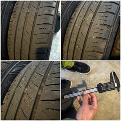 【溝あり】軽自動車 スズキ　スペーシア タイヤ 165/55r14 ホイール付き　黒　ブラックの画像