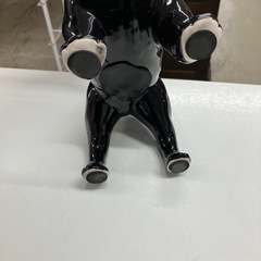 ロ 2508-311 ヘッドホン🎧をつけたブルドックの貯金箱 ブラック 人気の貯金箱入荷しました！！ ご予約はお早目に！！ 中古の画像