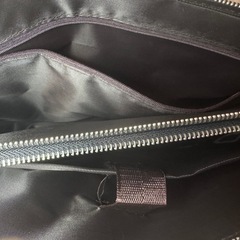 クロコ型押し ビジネスバッグ＆長財布セット（現状品／真贋不明）の画像