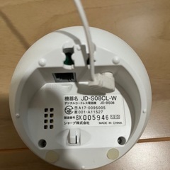 シャープ　電話　　　JD-S08CL-Wの画像
