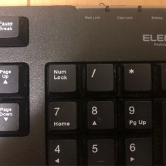 【中古】【動作未確認】ELECOM ワイヤレスキーボード の画像