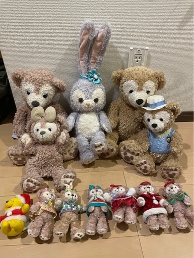 ダッフィーやステラルーのぬいぐるみセット