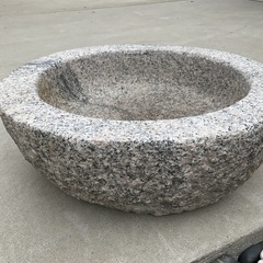 レトロ昭和⭐️石臼　石うす⭐️餅つき　メダカ飼育　オブジェ　趣味　コレクションの画像