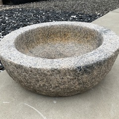 レトロ昭和⭐️石臼　石うす⭐️餅つき　メダカ飼育　オブジェ　趣味　コレクションの画像