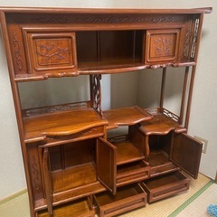 茶箪笥 和ダンス 飾り棚 茶室 和室 アンティーク家具 和家具の画像
